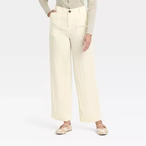 Women's High-Rise Straight Trousers
